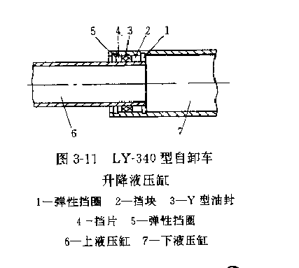 LY-340型自動(dòng)傾卸車取力器液壓缸